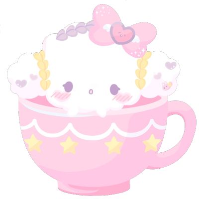 Sanrio Png, Hello Sweet Days, Sweet Days, Birthday Mug, Sweetest Day, Cute Easy Drawings, Sanrio Characters, Cake Art, Easy Drawings