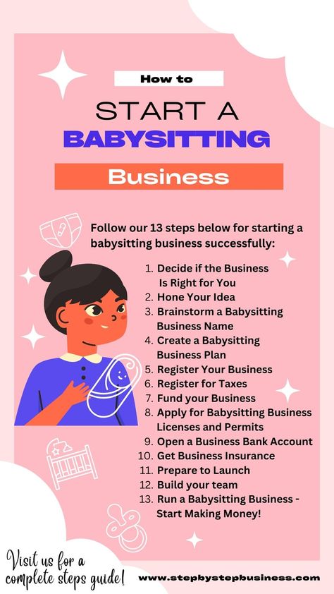 Babysitting Club Names, Babysitting Kit Ideas, Babysitting Prices, How To Start Babysitting, How To Start A Babysitting Business, Babysitting Business Names, Babysitting Essentials, Babysitter Tips, Babysitting Club