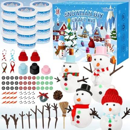 Toys & Games – Primefinderhub Modeling Clay Christmas, Build A Snowman Kit, Snowman Clay, Kids Christmas Craft, Air Dry Modeling Clay, Toddler Stocking Stuffers, Snowman Kit, Snowman Crafts Diy, Snowman Craft