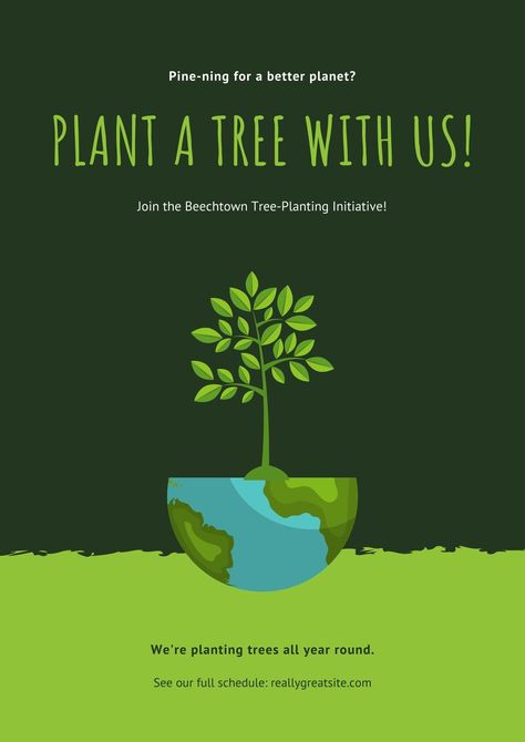 Green Illustration Environmental Protection Poster - Templates by Canva Environmental Protection Poster, Go Green Posters, Save Earth Posters, Environmental Posters, Earth Poster, Tree Poster, Green Revolution, Save Trees, Header Design