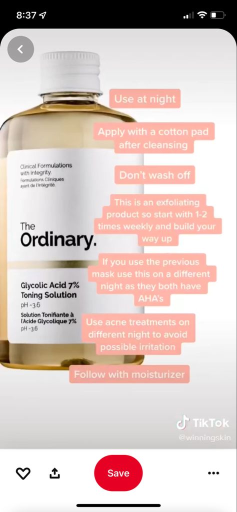 How To Use The Ordinary Glycolic Acid, Glycolic Acid How To Use, Healthy Rituals, Ordinary Routine, The Ordinary Glycolic Acid, Random Tips, Nails Matte, Feminine Health, Perfect Skin Care Routine