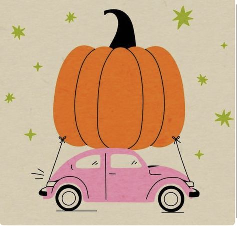 Fall Vector Illustrations, Cute Pumpkin Illustration, Thanksgiving Illustration Art, Pumpkin Illustration Autumn, Happy Halloween Illustration, October Illustration, Fall Digital Art, Cute Halloween Designs, Pumpkin Drawing Ideas