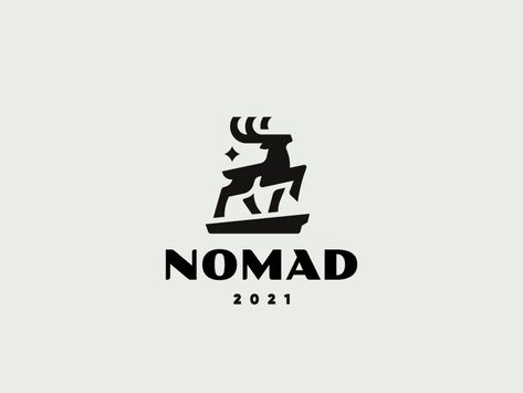 Nomad by Andrew Korepan on Dribbble Tribe Logo Design, Scandinavian Logo Design, Dribbble Logo, Wildlife Logo, Animal Logo Design, Brewery Logo, Minimalist Logo Branding, Animals Logo, Animal Logos