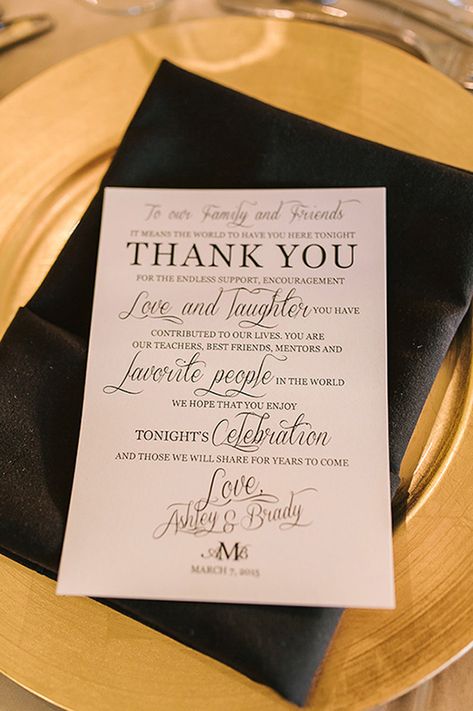 Backyard Wedding Checklist, Wedding Card Quotes, Wedding Backyard, Thank You Sign, Wedding Place Settings, Card Sayings, Cheap Wedding Invitations, Natural Glam, Guest Books