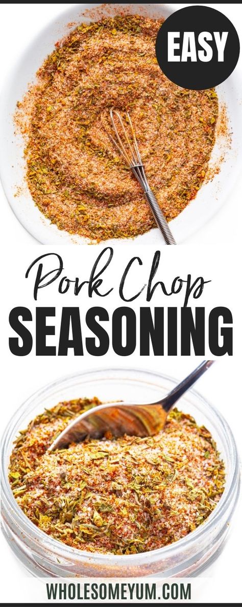 Pork Chop Seasoning Recipe Season Pork Chops, Quick Pork Chops, Low Carb Pork Chops, Seasoning Salt Recipe, Healthy Pork Chop Recipes, Healthy Pork Chops, Pork Spices, Pork Chop Seasoning, Keto Pork Chops