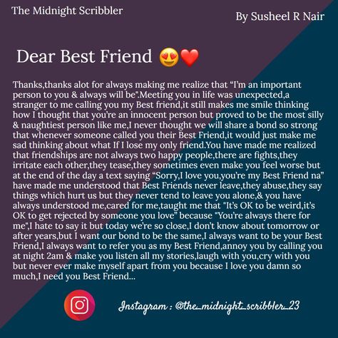 Long Tbh For Best Friend, Long Birthday Wishes For Best Friend, Best Friend Captions For Instagram, Captions For Instagram Cute, Best Friend Instagram, Friend Captions, Birthday Wishes Best Friend, Best Friend Captions, Message For Best Friend