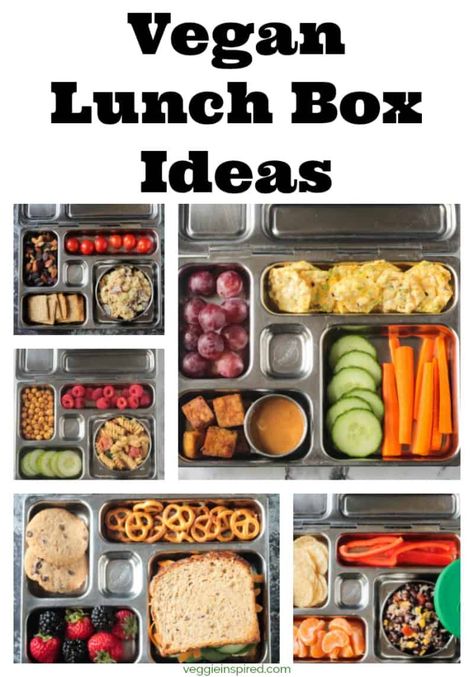 Feeling overwhelmed by the idea of packing healthy lunches that your kids will eat? Get the best tips and tricks for packing a vegan lunch box for kids to make back-to-school time easier for everyone. Bonus: This applies to packing adult lunches for work, as well! Plant Based Kids Lunch Box Ideas, Vegan Lunch Box Ideas For Adults, Vegan Lunch For School, Lunch Box Ideas For School, Vegan Blw, Vegan Lunch Box Ideas, Veggie Lunch Ideas, Vegan School Lunch, Veggie Lunch