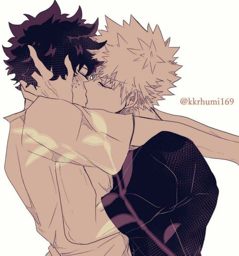 Deku X Todoroki X Kacchan Manga, Deku And Kacchan Drawing, Bkdk Kiss Spicy Fanart, Bkdk Kiss, Bakudeku Comic, Kacchan X Deku, Mha Ships, Bakugo Katsuki Fanart Cute, Gamers Anime