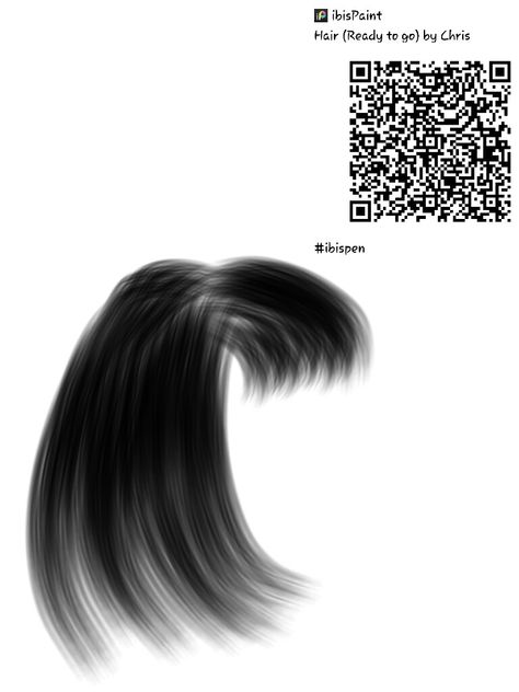 Hair Ibis Paint, Brush Qr Code, Brushes For Hair, Ibis Pen, Brush Code, Paint App, Anime Tutorial, Tumblr Stickers, Drawing Prompt