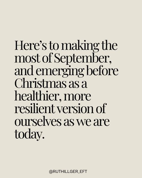 Could September be the new January? 🍂 As August wraps up, September often feels like a fresh start - much like January but with less pressure. September offers the chance to set personal goals and make intentional, quiet changes at your own pace. By the time the holiday season arrives, you might find yourself feeling more grounded, happier, and ready to embrace the end of the year with a calm mindset. Let’s make September a month of subtle growth and renewal, under the radar, just for ours... Life Seasons Quotes, Calm Mindset, September Goals, Season Quotes, At Your Own Pace, Your Own Pace, A Fresh Start, Personal Goals, End Of The Year