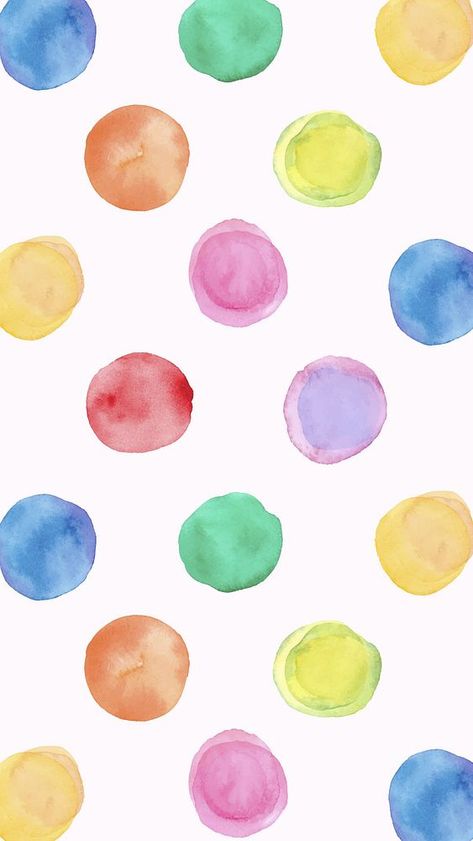 Aesthetic watercolor iPhone wallpaper, polka dot design | free image by rawpixel.com / Boom Polka Dot Wallpaper Iphone, Watercolor Iphone Wallpaper, Polka Dot Aesthetic, Iphone Wallpaper Purple, Iphone Wallpaper Blue, Polka Dot Wallpaper, Aesthetic Watercolor, Watercolor Dots, Polka Dots Wallpaper