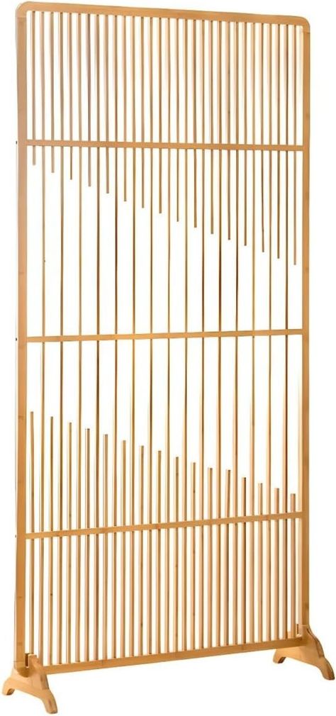 Amazon.com - CraftThink Panel Bamboo Wood Room Divider, Portable Freestanding Wall Divider Scandinavian Room Divider Screen for Home Office Decorative Wall Divider, Natural 1 Panel 40" L x 81" H Freestanding Wall, Scandinavian Room, Office Screens, Wall Divider, Bamboo Room Divider, Wood Room Divider, Free Standing Wall, Room Divider Screen, Divider Screen