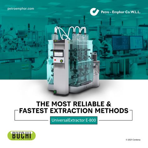 The Most Reliable & Fastest Extraction Methods by Universal Extractor E-800! BUCHI Corporation offers dedicated #extraction solutions for the classical determination of fat, as well as for residue and contaminant analysis in various matrices. We cover the whole range of automated extraction #methods, from Soxhlet, to hot extraction and pressurized #solvent extraction. Our solutions allow for perfect integration in the #workflow, thus minimizing manual steps. Visit us : www.petroemphor.com/life- Machine Poster Design, Cpvc Pipe, Medical Brochure, Graphic Design Ads, Brochure Cover, Social Media Design Inspiration, Creative Poster Design, Marketing Automation, Creative Posters