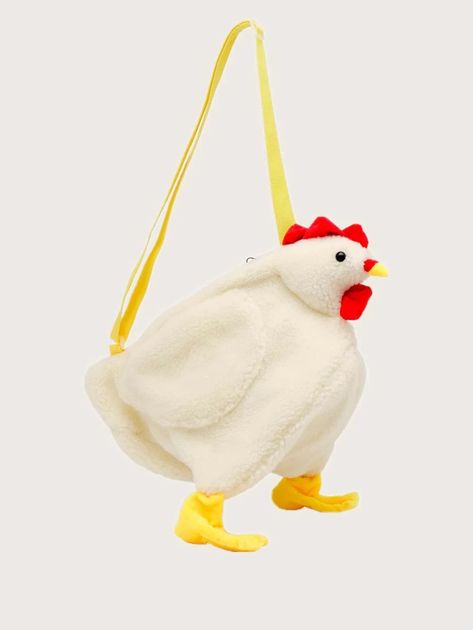 Cartoon Shaped Crossbody Bag | SHEIN USA Preppy Bags, Cartoon Bag, Plush Bags, Cute Chickens, Purse Gift, Women Crossbody Bag, Novelty Bags, Style Preppy, Cute Tote Bags