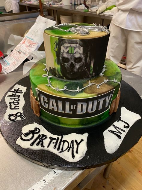 Call Of Duty Ghost Cake, Call Of Duty Cake, Cod Cakes, Ghost Cake, 6 Cake, Call Of Duty Ghosts, Call Of Duty, Bday Party, Pastel