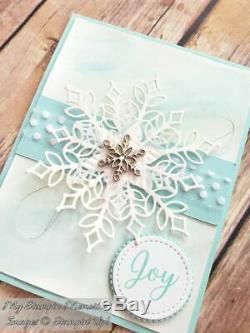 Snowflake Christmas Cards, Christmas Cards Diy, Handcrafted Christmas Cards, Christmas Tree Pictures, Snowflake Cards, Homemade Christmas Cards, Stampin Up Christmas Cards, Stampin Up Christmas, Snowflake Christmas