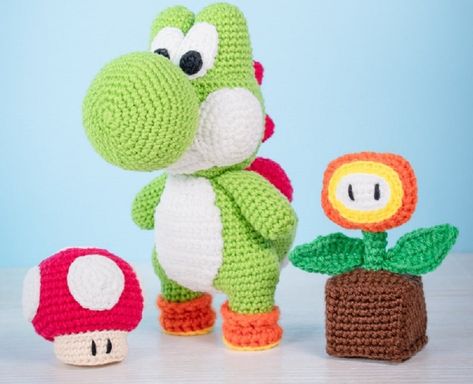 Yarn Yoshi, Yoshi Amiibo, Yoshi's Woolly World, Nintendo Amiibo, Dragon Wings, Mario And Luigi, Pink Yarn, How To Start Knitting, Nintendo 3ds