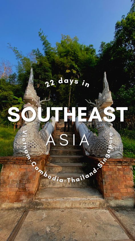 An itinerary for southeast asia for 3 weeks Hoi An Old Town, Fly Air, Cat Ba Island, Khao San Road, Vietnam Airlines, Air Asia, Treehouse Hotel, Elephant Sanctuary, Singapore Airlines