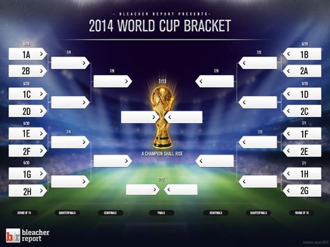 The FIFA World Cup 2014 World Cup Bracket, Fifa Poster, World Cup Fixtures, World Cup Draw, Go Brazil, Soccer Cup, Football Logo Design, World Cup Groups, 2014 World Cup