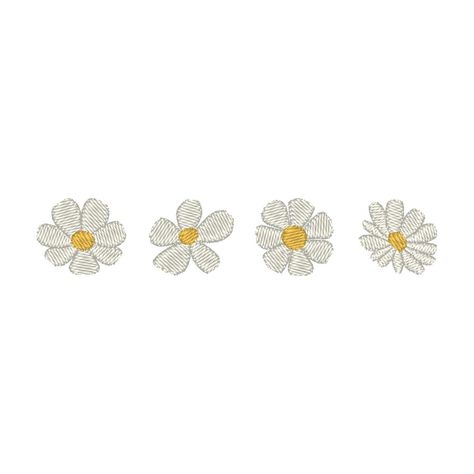 Daisy Flower Embroidery, Daisies Embroidery, Mini Flowers, Flowers Embroidery, Flower Embroidery Designs, Daisy Flower, Embroidery Files, Embroidery Flowers, Wedding Basket