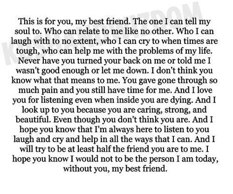 Letter To Best Friend, Best Friend Letters, Cute Quote, Dear Best Friend, Best Friendship Quotes, Besties Quotes, Best Friends Quotes, Best Friendship, Bff Quotes