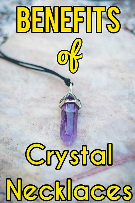 One great benefit of wearing a crystal necklace is the amazing energy boost you will receive. Find out all the other benefits when you read this blog post. #crystals #crystalnecklaces #spiritual #spirituality #starseed #amethyst #spirit Wearing Crystals Stone Necklace, Crystal Necklaces And Meanings, Crystal Pyramid, The Beauty Of Nature, Quartz Crystal Necklace, Crystal Necklaces, Energy Boost, Stone Healing, Amethyst Jewelry