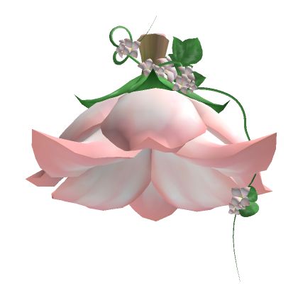 Pink Fairycore Bell Flower Hat Flower Hat Drawing, Tulip Hat, Pink Fairycore, Card Des, Roblox Items, Roblox Oc, Manga Clothes, Roblox Ideas, Flower Hat