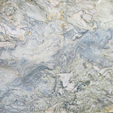 White And Blue Countertops, Countertops With Blue Veins, River Blue Granite Countertops, Blue Countertops Kitchen, Coastal Countertops, Blue Kitchen Countertops, Quartzite Countertops Colors, Blue Quartz Countertops, Fusion Quartzite