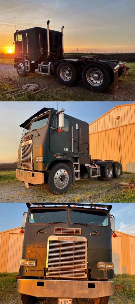 Cabover Freightliner, Truck Reference, Freightliner Cabover, Good Ole Days, Cabover Trucks, Futuristic Cars Design, Freightliner Trucks, Chevrolet Truck, Cars Design