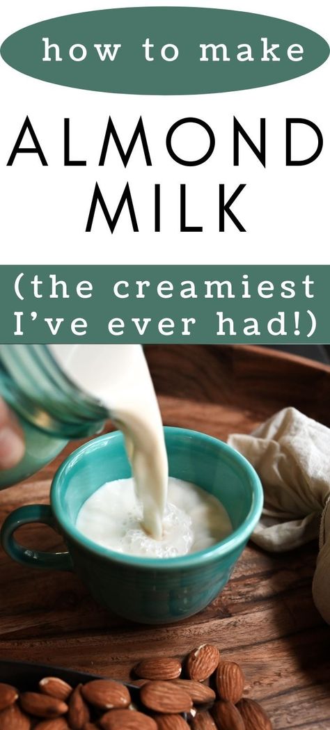 Vitamix Almond Milk, Homemade Breakfast Ideas, Almond Milk Coffee Creamer, Diy Almond Milk, Almond Milk Creamer, Almond Creamer, Recipes Chili, Almond Milk Coffee, Oat Milk Recipe