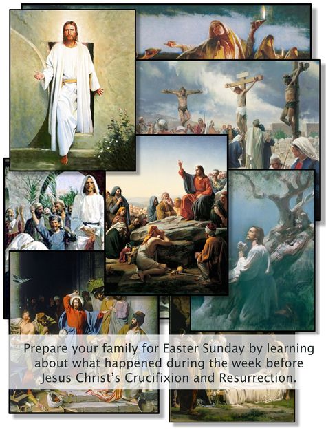 Prepare your family for Easter Sunday by learning about what happened during the week before Jesus Christ's Crucifixion and Resurrection. #easter #lds Lds Easter, Rs Activities, Christ Centered Easter, Easter Lessons, Easter Week, Easter Images, The Savior, Easter Traditions, Holy Week