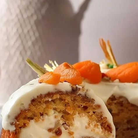 Holly's Bake Blog🍫 on Instagram: "Carrot Cheesecake Bundt Cake🧡  soft and moist carrot cake, crafted from scratch, with a luscious creamy cheesecake filling, and finished with a decadent cream cheese glaze on top.  The recipe is on my profile link, or comment "CARROT CAKE" below and I'll DM you the recipe 💫💌  Direct link 👇 https://recipesofholly.com/carrot-cheesecake-bundt-cake  #yummy #delicious #recipe #recipedeveloper #foodie #sweettooth #mesmerizing #beautiful #satisfying #sweet #baking #foodblogger #dessertlover" Cheesecake Bundt Cake, Carrot Cheesecake, Chipotle Recipes Chicken, Cheese Cake Filling, Moist Carrot Cake, Moist Carrot Cakes, Seasonal Desserts, Cream Cheese Glaze, Cheesecake Cake