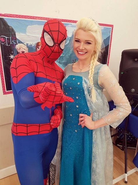 Elsa Frozen Spiderman Princess Party Entertainment, Party Entertainers, Party Entertainment Ideas, Princess Party Ideas, Uk Party, Elsa Party, Uk Parties, Princess Look, Entertainment Ideas