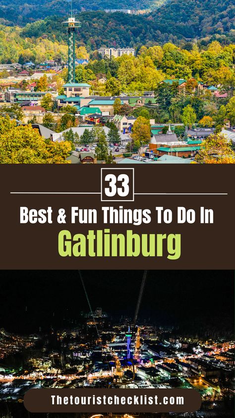 Would you like to explore Gatlinburg, TN? This travel guide brings you top attractions, best activities, places to visit as well as best things to do in Gatlinburg, Tennessee. Plan your travel itinerary & bucket list now!. #gatlinburg #tennessee #thingstodoingatlinburg #tennesseetravel #usatrip #ustravel #travelusa #ustraveldestinations #travelamerica #vacationusa #americatravel Things To Do In Gatlinburg Tennessee, Gatlinburg Tennessee Things To Do In, Gatlinburg Attractions, Nantahala Outdoor Center, Things To Do In Gatlinburg, Tennessee Travel, Gatlinburg Tennessee, Gatlinburg Tn, Usa Travel Guide