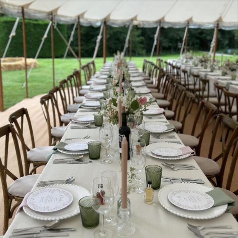 Pretty details from Tom & Laura’s weekend wedding at Butley Priory. Our little corner of Suffolk provides the perfect backdrop for a country garden marquee wedding. Laura chose a beautiful palette of pink and sage green, which featured throughout the stationery, florals and tableware. Laura’s day began in the wedding suite with a morning of pampering surrounded by her girls, while Tom enjoyed a round of golf with the guys. A ceremony at nearby Orford Church and then back to Butley for d... Butley Priory, Wedding Table Layouts, Garden Marquee, Pizza Truck, Espresso Martinis, Luxury Toilet, Weekend Wedding, Wedding Venues Uk, Spicy Margarita