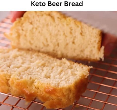 Keto Beer Bread Keto Beer, Low Carb Beer, Beer Bread Easy, Beer Bread Recipe, Free Keto Meal Plan, Bread Alternatives, How To Store Bread, Easy Keto Recipes, Bread Easy