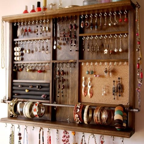 Jewelry Storage Wall, Earrings Display, Jewelry Organizer Wall, Earring Storage, Jewelry Cabinet, Earring Organizer, Wall Installation, Earring Display, Jewellery Storage