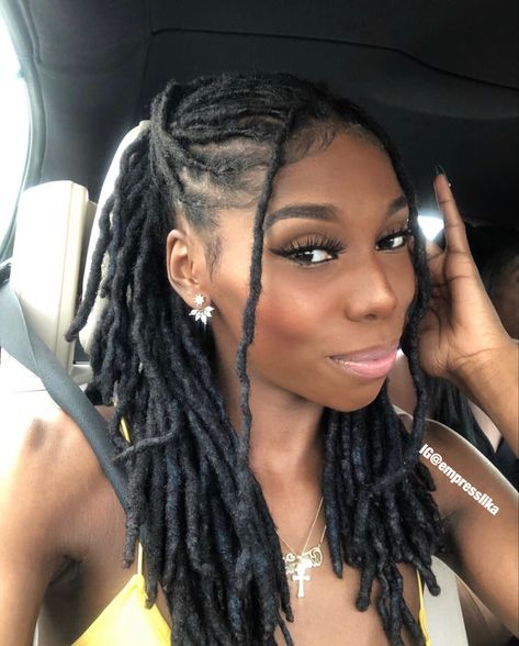 Loc Styles Dreads, Beautiful Dreadlocks, Short Locs Hairstyles, Faux Locs Hairstyles, Dreadlock Styles, Dreads Styles, Dread Hairstyles, Dreadlock Hairstyles, Natural Hair Inspiration