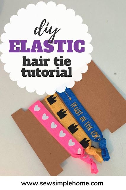 Follow along with this tutorial on how to make hair ties and create your own custom fold over elastic hair ties. Fold Over Elastic Hair Ties Diy, Crafts With Elastic, Diy Hair Ties Elastic, Elastic Bracelets Diy, Elastic Hair Ties Diy, Hair Band Bracelet, Hair Ties Tutorial, Diy Elastic, Hair Ties Diy