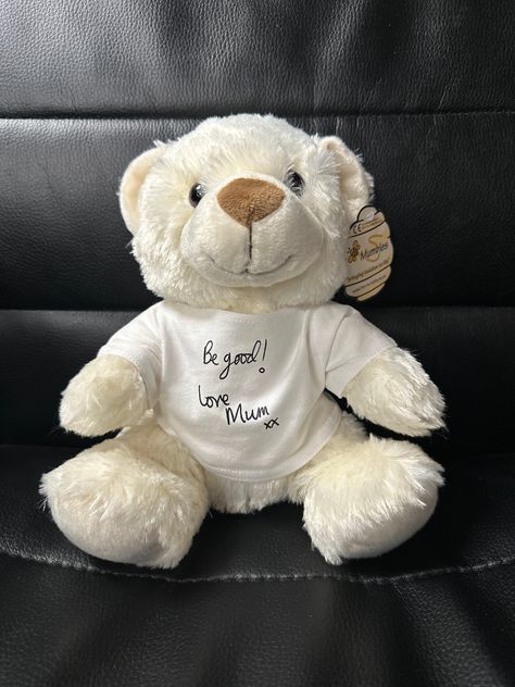 Personalised Teddy Bears, Heat Press Designs, Post It Note, Diy Crafts For Gifts, Post It, Heat Press, Meaningful Gifts, Handwriting, Stuffed Animals