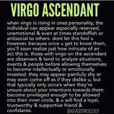 Virgo Ascendant, Aquarius Sun, Virgo Rising, Zodiac Signs Elements, Ascendant Sign, Virgo Memes, Rising Sign, Taurus Moon, Virgo Quotes