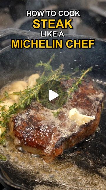 DANNY KIM on Instagram: "MICHELIN STAR CHEF Shares his Secrets to a Perfect Steak 🥩⭐️ #steak #michelinchef  👨‍🍳 @chefyuantang 🎥 @dannygrubs   Steak. The most iconic date night dish. So simple, yet so intricate and easy to mess up.   Where did the word “steak” even come from?  The original name came from the Saxons, and they called it “stelk”, which literally means “meat on stick.”  The average American consumes a whopping 50 pounds of beef a year, and we’re 4th leading consumer in beef behind Argentina, Brazil, and Uruguay (South American friends sure know how to cook beef!). The internet is flooded with tips and so called secrets on how to cook the perfect steak, but most of us are lost in which advice to follow. So we took it upon ourselves to ask the big question: How does a MICHELI Steak Dinner Presentation, Steak Michelin Star, How To Cook Perfect Steak, Oscar Style Steak Recipe, Beef Round Steak Recipes Easy, How To Make A Steak, How To Cook The Best Steak, Easy Shaved Steak Recipes, Cowboy Steak How To Cook