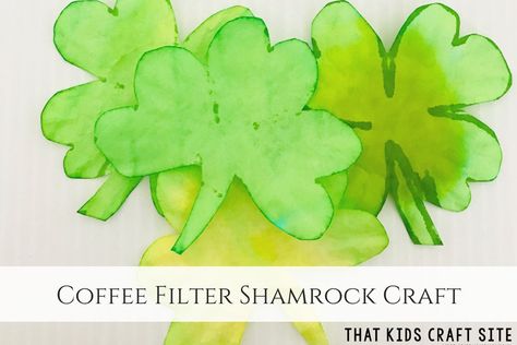 St Patrick's Day Crafts for Kids - That Kids' Craft Site St Patricks Day Craft, Craft For Preschool, Shamrock Template, Shamrock Craft, St Patricks Day Crafts For Kids, Keeping Kids Busy, How To Make Banners, Easy Coffee, St Patrick's Day Crafts