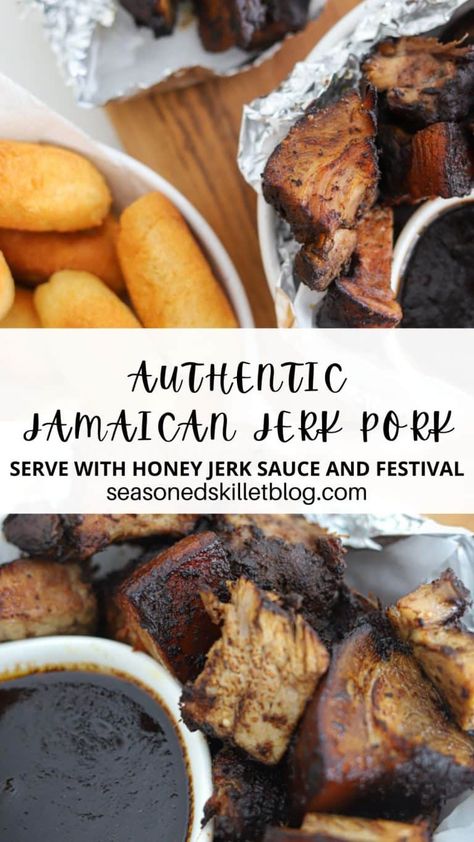 Jerk Pork Recipes, Pork Shoulder Oven, Pork Shoulder Picnic Roast, Pork Shanks Recipe, Jamaican Jerk Pork, Jerk Recipe, Picnic Roast, Pork Bites, Pork Shoulder Recipes