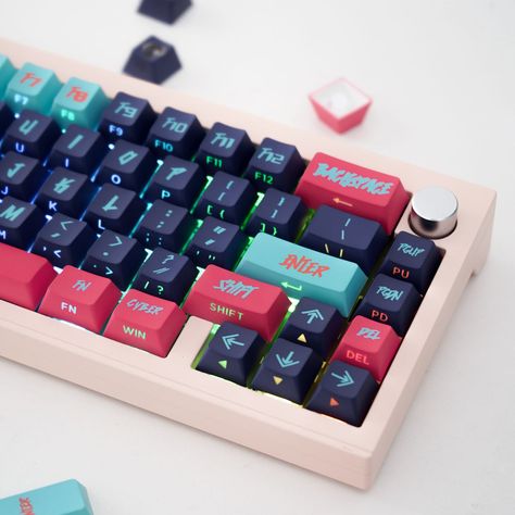 Cyberpunk Keyboard, Sublimation Gifts, Eco Crafts, Keycap Set, Key Caps, Paper Gift Tags, Side Lights, Ios Icon, Cyberpunk 2077