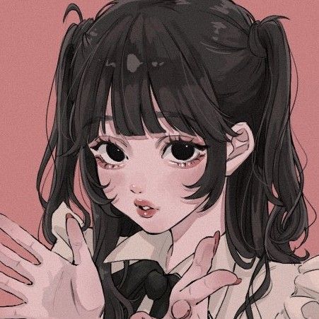 Pfp Icons, Black Hair, Anime, Hair, Black, Art