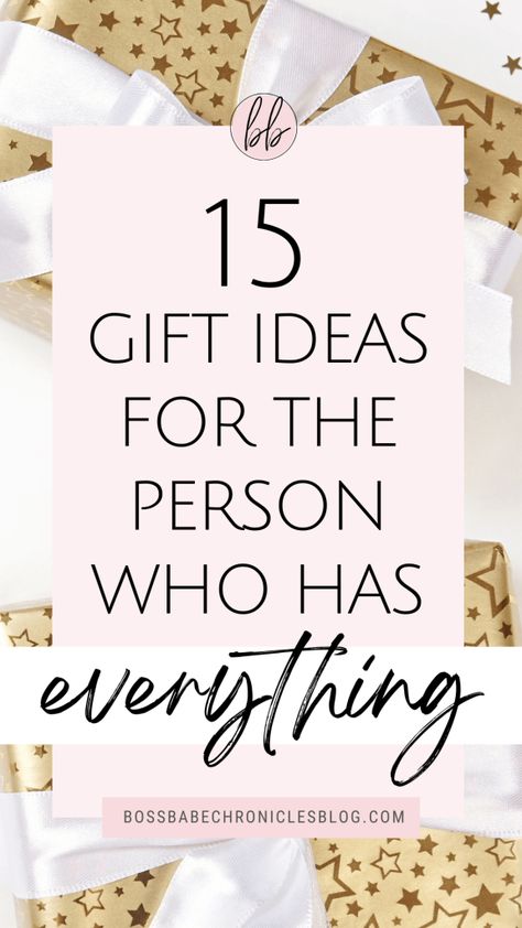 Do you have people in your life who seem to have everything? In that case, buying them a gift can be troublesome. Here are 15 unique gift ideas for the person who has everything. What to give someone as a gift when you don't know what to get. Ideas for Christmas gifts. Birthday gift ideas for your friends. Gift ideas for your family and friends. Creative Thoughtful Gifts, Unique Gift Ideas For Friends, Nice Presents For Friends, Gift For Creative Person, Birthday Gifts For Myself Cute Ideas, Best Thoughtful Gifts, Gifts Just Because, Thoughtful Gifts For Family, Most Thoughtful Gifts