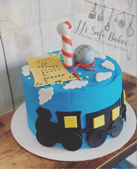 Polar Express Cake Ideas, Polar Express Birthday Cake, Pull Apart Cake, St Louis Mo, Polar Express, Chocolate Bomb, Egg Free, Cakes And More, 3rd Birthday