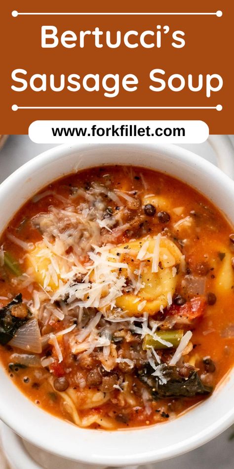 In this blog, I will share with you a Bertucci's Sausage Soup Recipe that is super delicious. Bertuccis Sausage Soup, Bertuccis Recipes, Smoked Sausage Soup, Soup Pairings, Sausage Soup Recipes, Hot Sausage, Sausage Soup, Comfort Dishes, Canned Tomato Sauce