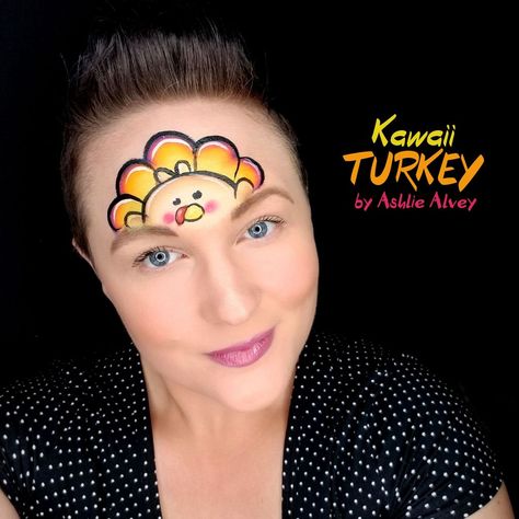 Thanksgiving Crafts Decorations, Turkey Video, Christmas Face Painting, Face Painting Easy, Turkey Trot, Video Design, Holiday Painting, Turkey Design, Face Painting Designs